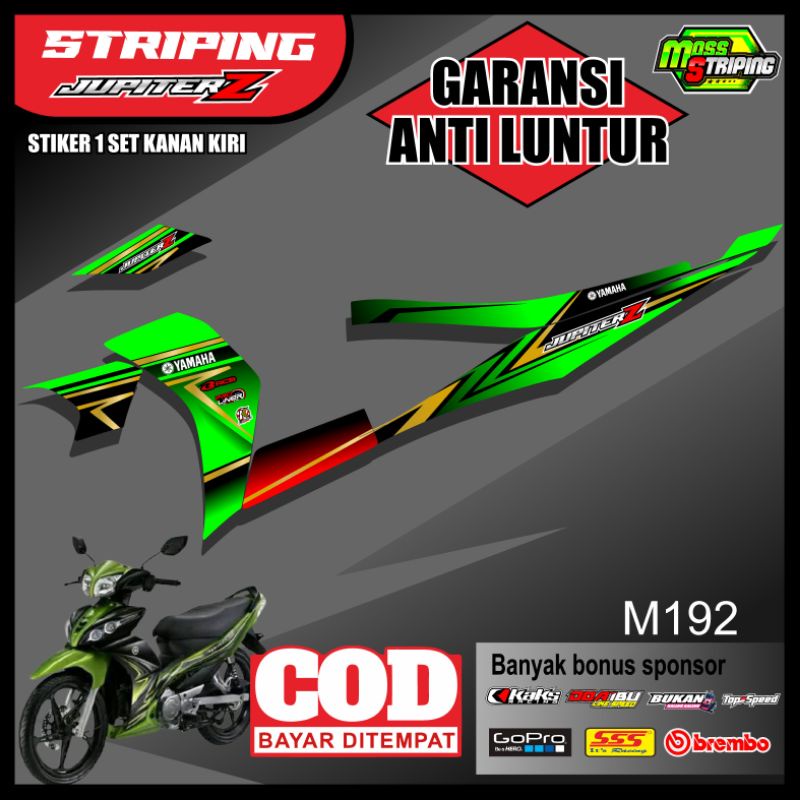 Stiker Motor Jupiter Z Robot / Striping JUPITER ROBOT - Stiker Semi Full bukan decal lis variasi JUP