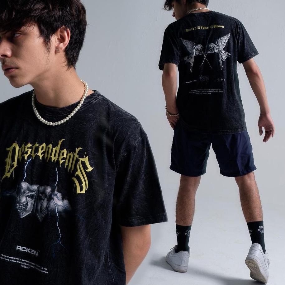 Wow Murah Meriah.. ROCKZONEINC. WASHED T-SHIRT -  DESCENDENTS  BLACK (Kaos Washing)