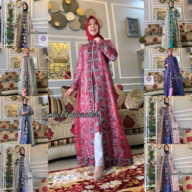 BEST SELLER//AMBASADOR DRESS BORDIR PREMIUM SIZE M-JUMBO(LD 120 CM)// SERAGAMA KELUARGA//BAJU PESTA LAMARAN//BAJU KONDANGAN//BAJU LEBARAN//KEBAYA WISUDA//KEBAYA MODERN//KEBAYA ORIGINAL//KEBAYA TERBARU//KEBAYA BALI//KEBAYA TERLARIS//BY PELANGI JAYA