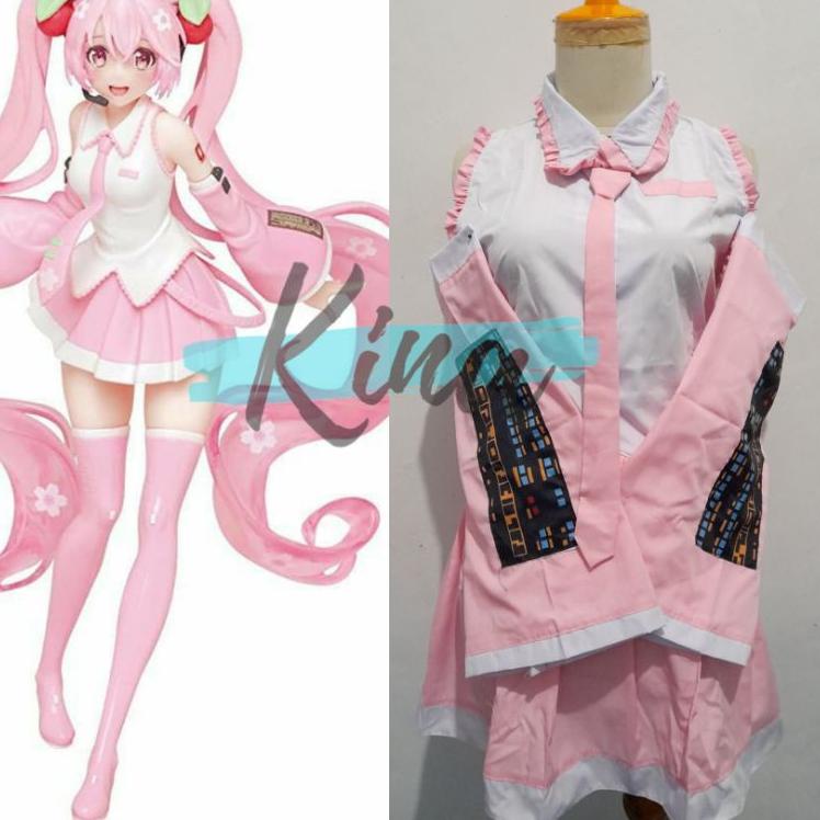 Muraaaahh.. Vocaloid Miku Sakura Miku Cosplay Costume