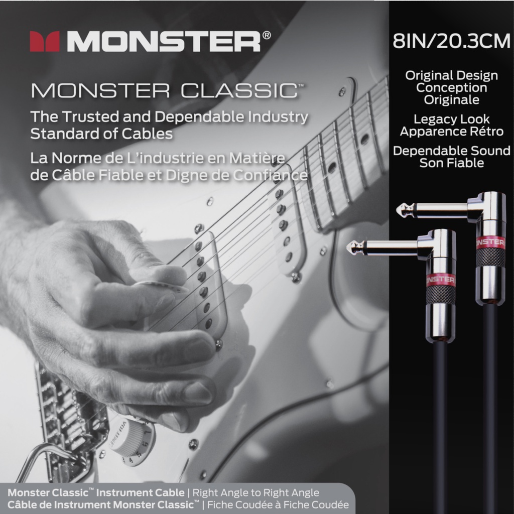 Monster® Prolink Monster Classic™ Instrument Cable 3 ft Straight to Straight