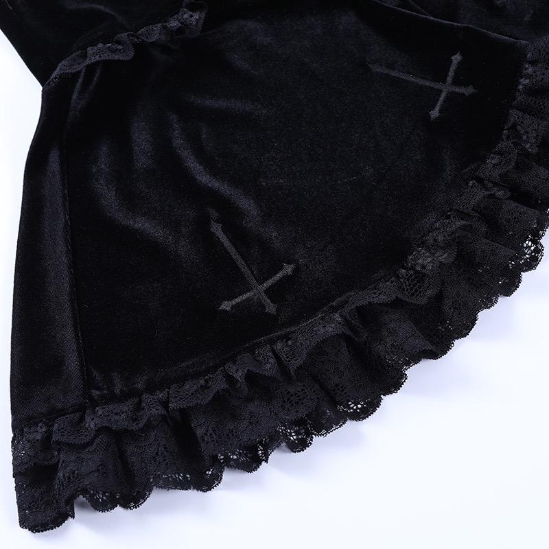 [GOTH] Black Mini Skirt Aesthetic 8563 (S/M/L)