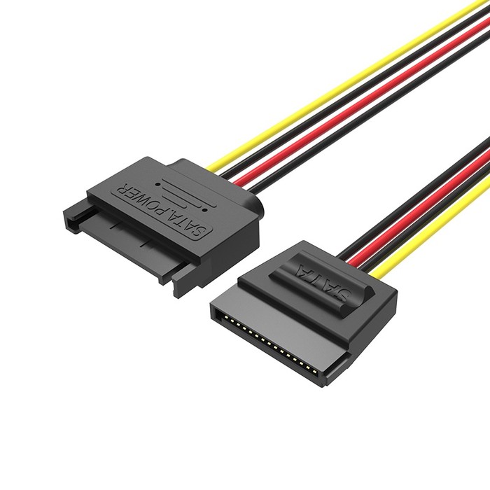 Connectors 1Pc 40cm ATX EPS CPU Power Supply 4-Pin IDE 4Pin CPU Male to Female 18AWG Extension Cable C26 Cable Length: 40cm 