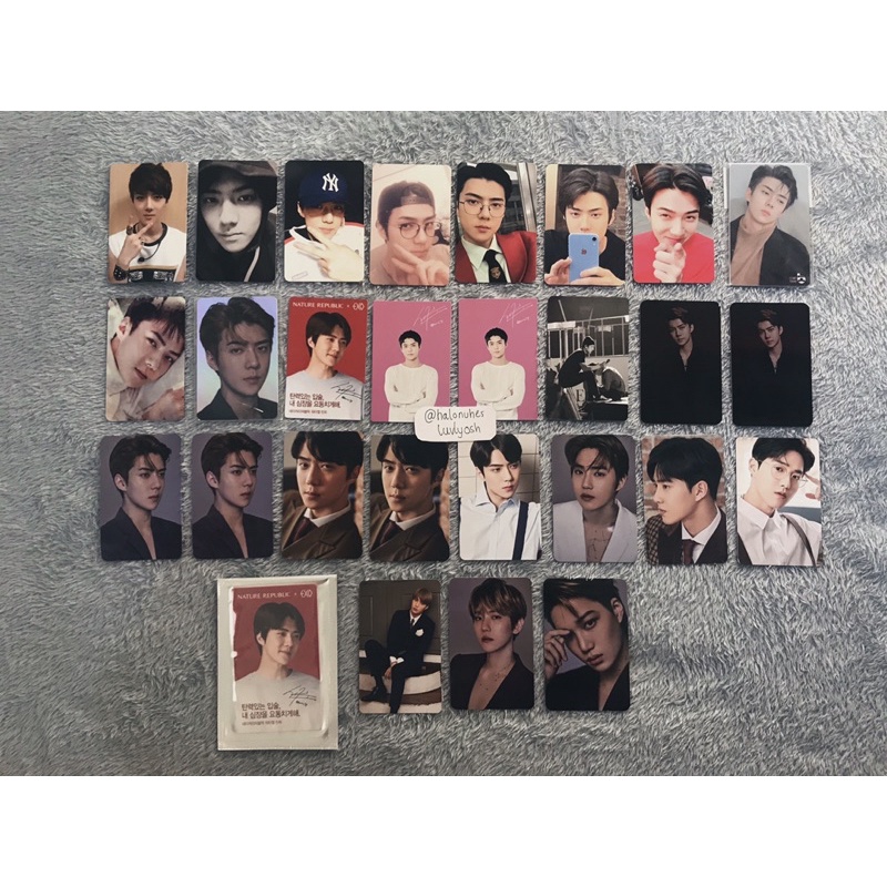 PHOTOCARD OFFICIAL SEHUN KAI BAEKHYUN SUHO EXO