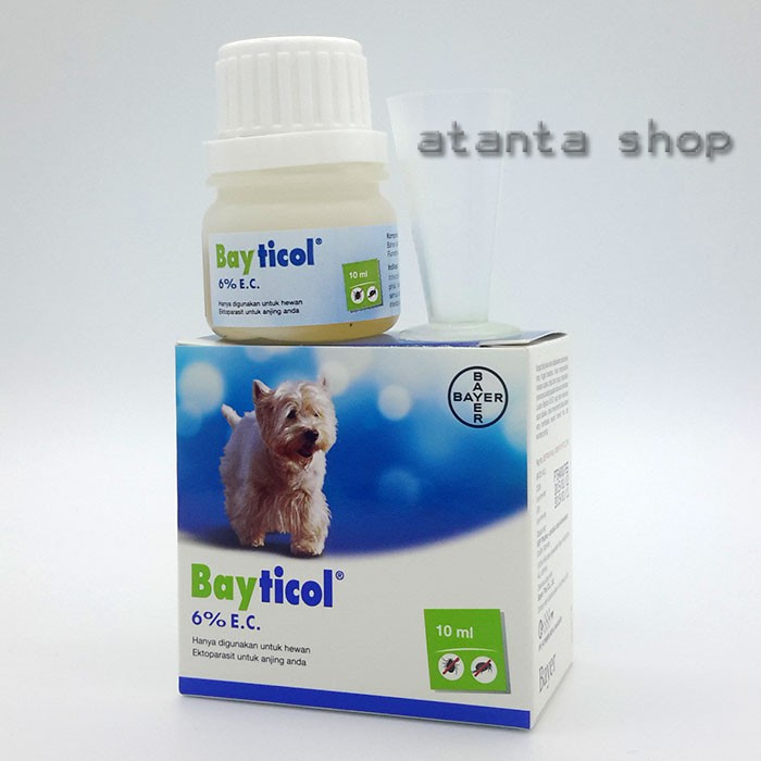 bayticol obat kutu dari bayer 10ml untuk anjing kucing dan hewan