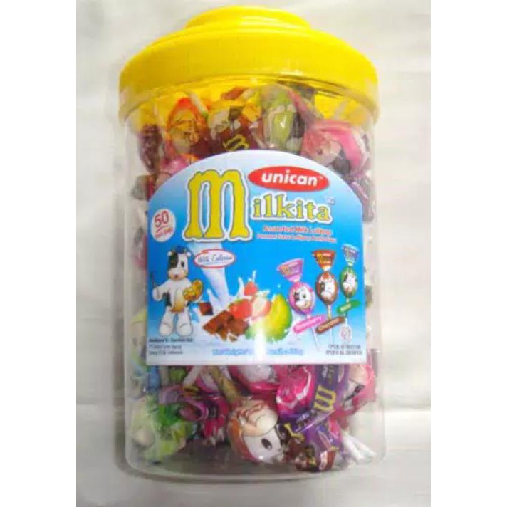 

Store Snack Permen Milkita Toples isi 50 /Snack Murah/Snack Grosir