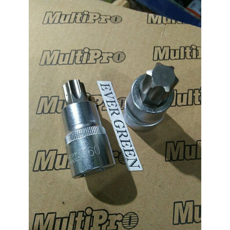 Mata Kunci Sok L Bintang T 60 / T 55  MULTIPRO Star Bit T60 / T55 / T70 - Shock Bintang Sock T-60 / 