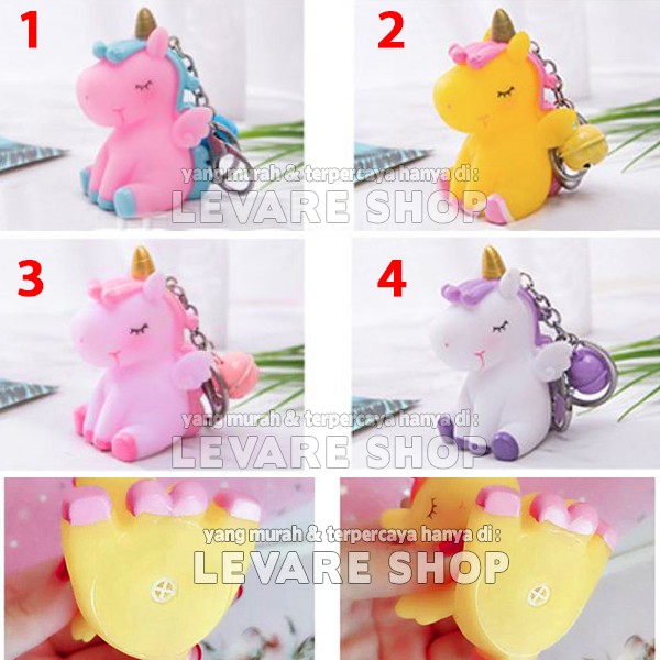 Gantungan Kunci Karakter Lucu Kartun Boneka Kuda Poni Unicorn