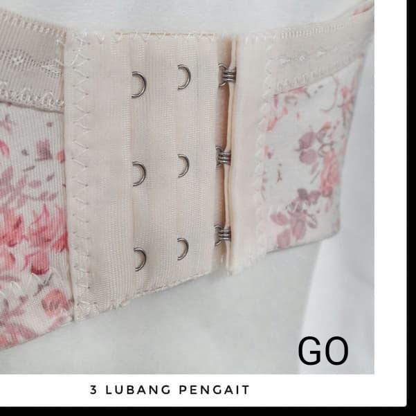 gof Sorex Bra Menyusui Motif Bunga Cantik Nursing Bra 8108 Tanpa Kawat 3 Kait Busa Sedang