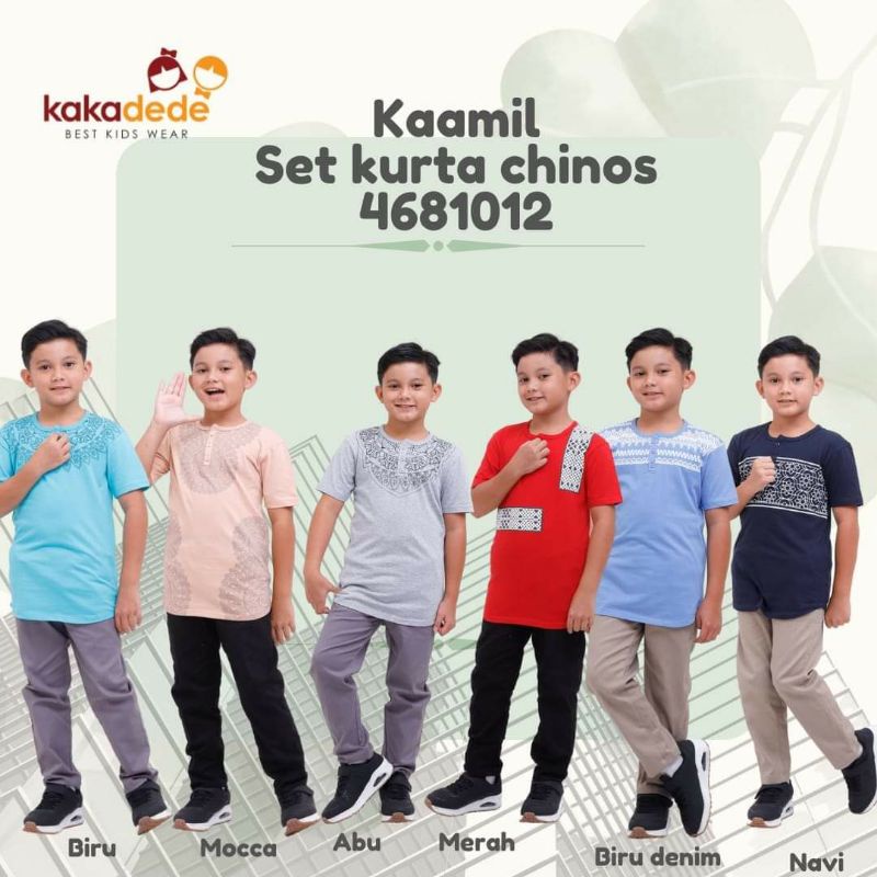 Setelan Kurta Anak Kaamil & Chinos Pants by Kakadede