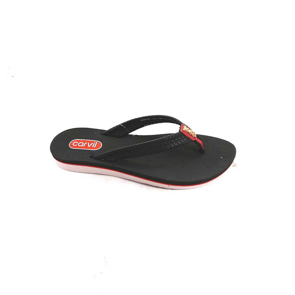 Sandal Wanita Carvil Wanita Japit Teplek Rihana L Black