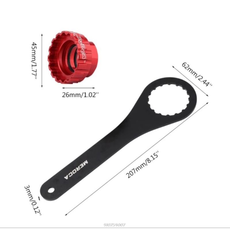 Meroca Kunci Chainring Arm Crank Shimano Deore SLX XT XT XTR 12 Speed Direct Mount Disc Installation Removal Tool Alat Pembuka Chainring Shimano 12 Speed