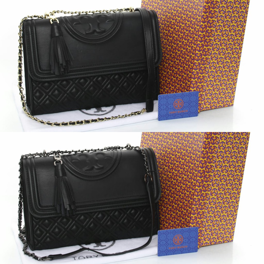 Grosir Tas Murah Tas Tory Burch Fleming Convertible Medium Leather Seprem Box 31383