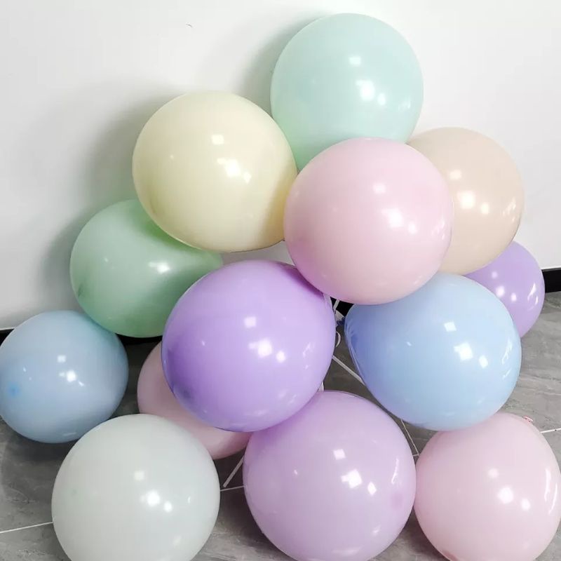 Balon Latex Maccaron / Pastel Ukuran 12 inch (ECER 10 BJ)