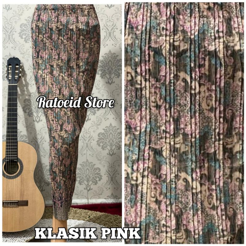 [200 Motif - Part 01] Rok Plisket Batik Panjang / Rok Batik / Rok Kebaya / Rok Wisuda / Bawahan Kebaya / Bawahan Batik / Rok Kondangan / Rok Pengantin / Rok Akad / Rok Lamaran / Rok Span / Rok Prisket Batik Jumbo Batik Production Original By Ratoeid Store-NO.8 klasik pink