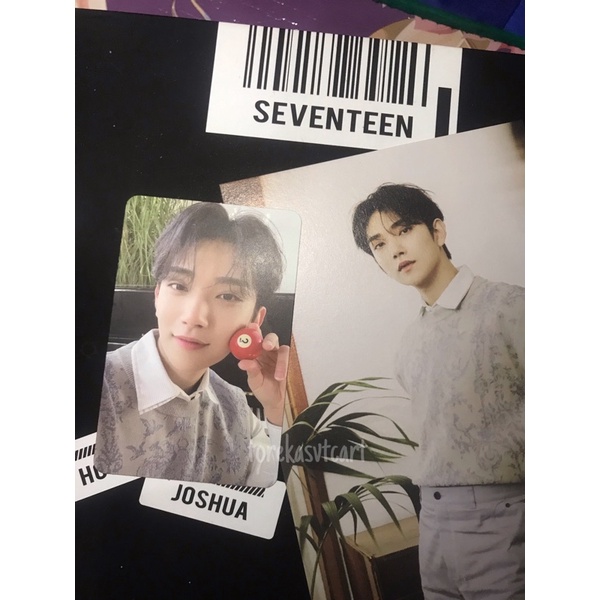 pc photocard beside joshua seventeen your choice yc. keyword; attacca gongbang rare lucky draw pws l