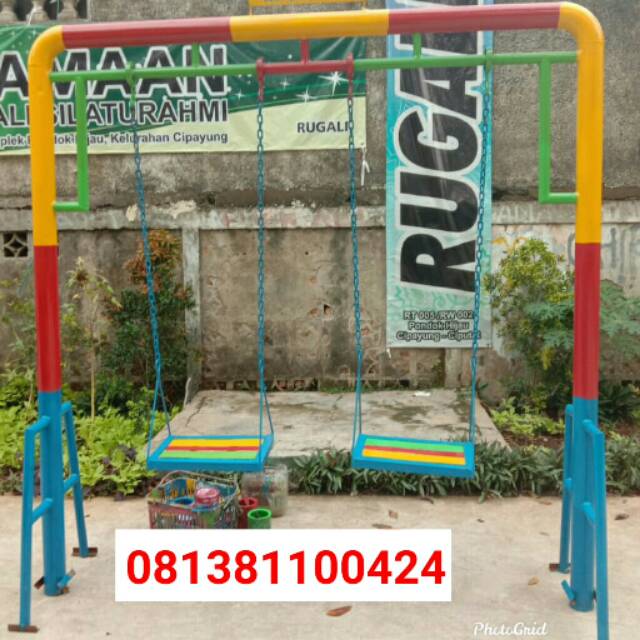 Ayunan rantai besi tebal kuat untuk anak dan dewasa mainan anak besi anti karat free ongkir jkt