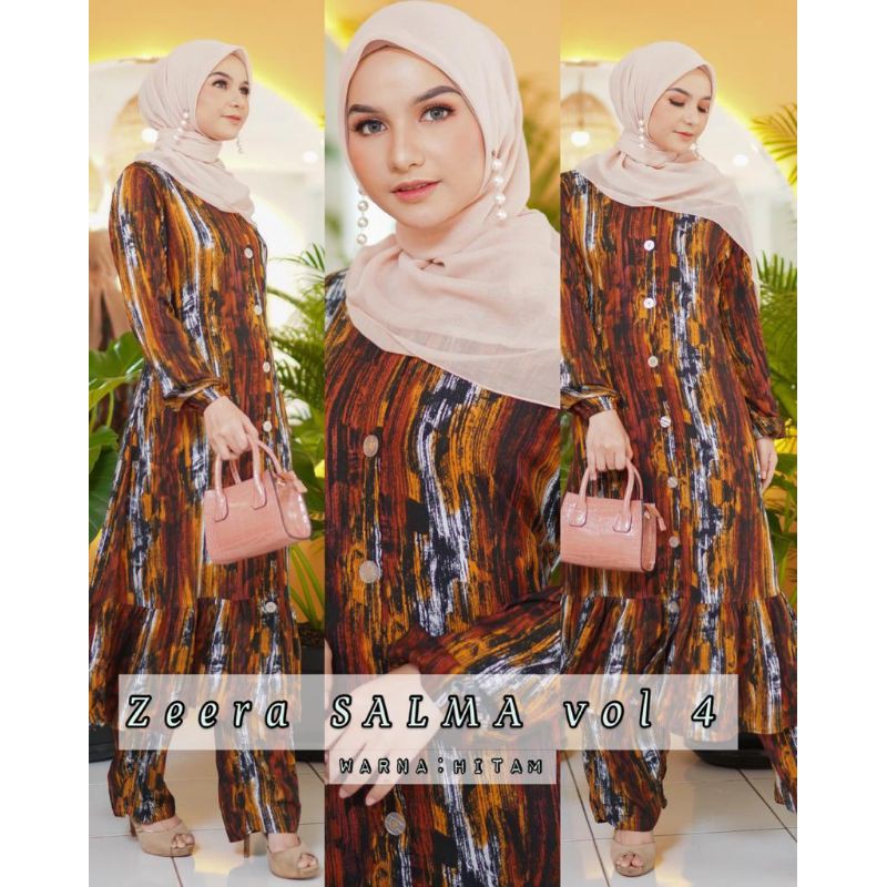Daster arab ZEERA SALMA Gamis Rayon Setelan