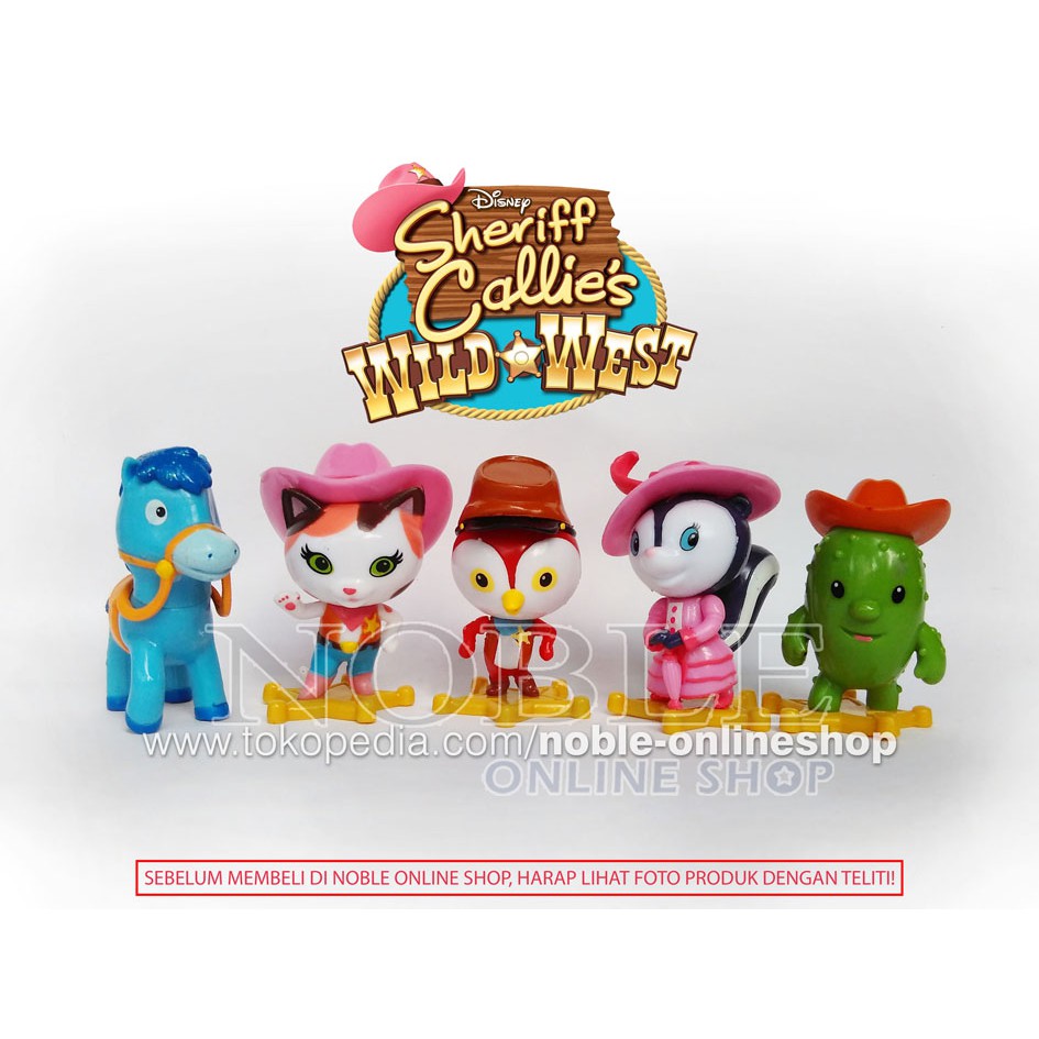 DISNEY-SHERIFF CALLIE FIGURE 5PC- SHERIFF CALLIE WILD WEST-KOBOI CUTE TERKINI