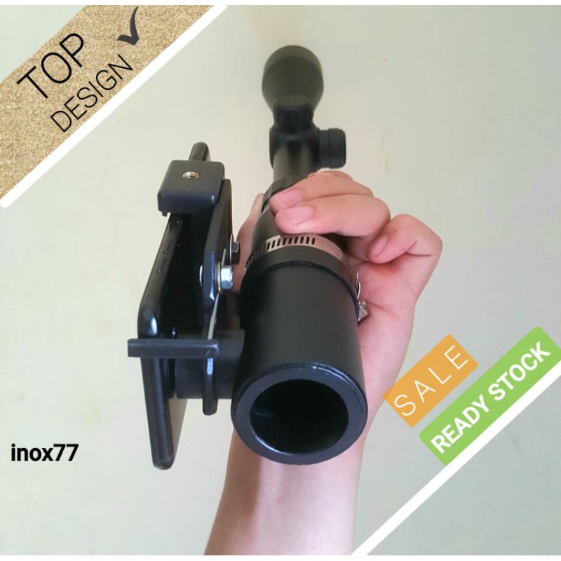 [GRATIS ONGKIR] mounting telescope kamera samping / mouncam kamera teleskop samping / perekam HP pad