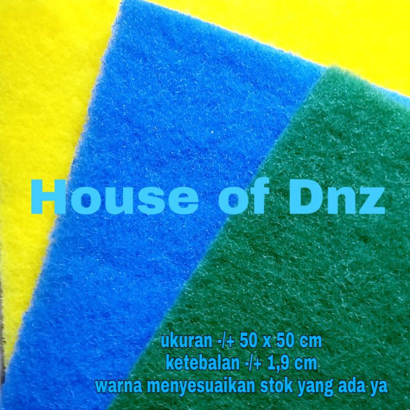 Busa Hijau Media Filter Kolam Koi Green Wool Busa Penyaring Kotoran