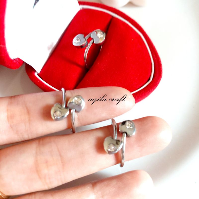 CINCIN MONEL MATA NO 5 ANTI KARAT TIDAK BERUBAH WARNA KEKINIAN