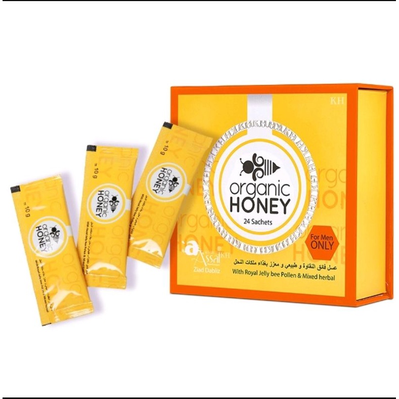 Organic Honey Sachet  10 gr Madu Organik/Madu Kuat Pria