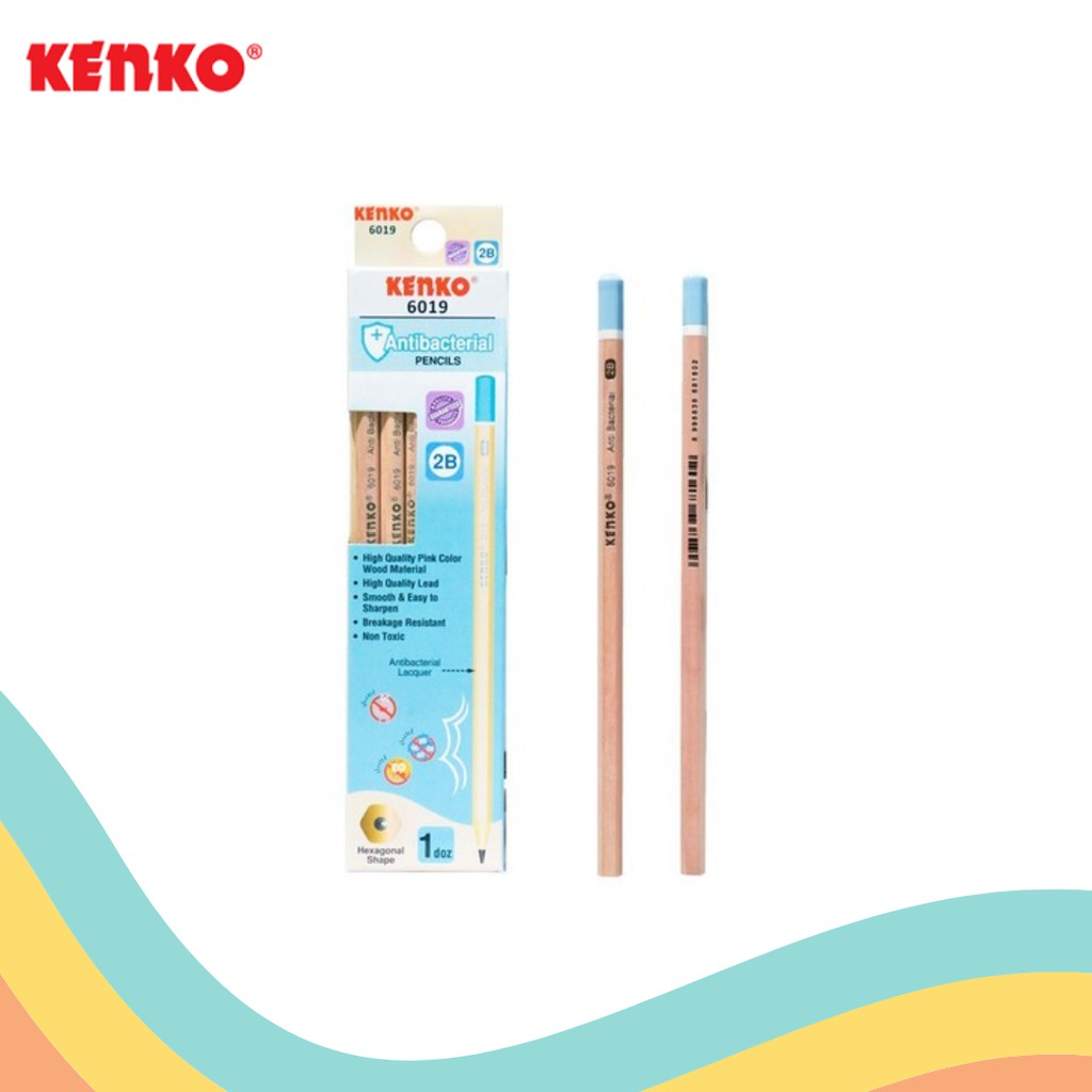 

PENSIL 2B KENKO 6019 ANTIBACTERIAL (12 PCS)