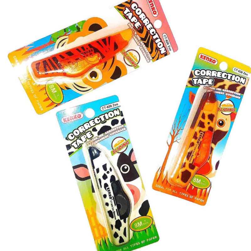

Tip Ex Kertas Correction Tape KENKO CT-828 ZOO ( 8 M x 5 MM )