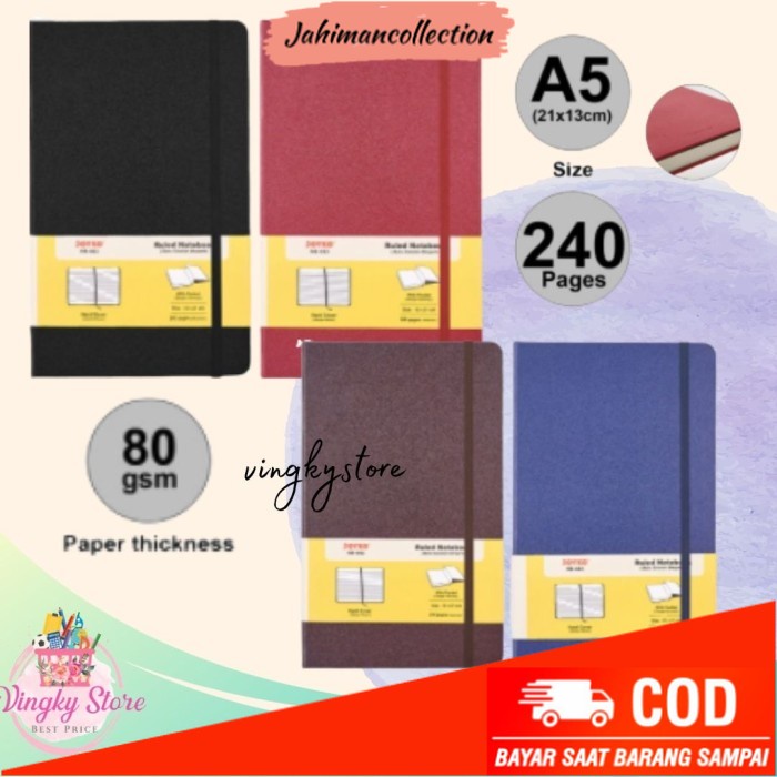 

✨ BISA COD ✨ Ruled Notebook Bergaris / Buku Agenda Catatan Joyko NB-663 - Merah