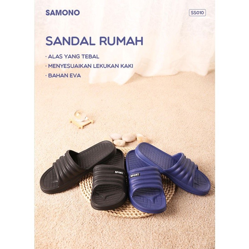 SANDAL FASHION Slip On Pria Anti Licin Design Trendy - SAMONO SS010