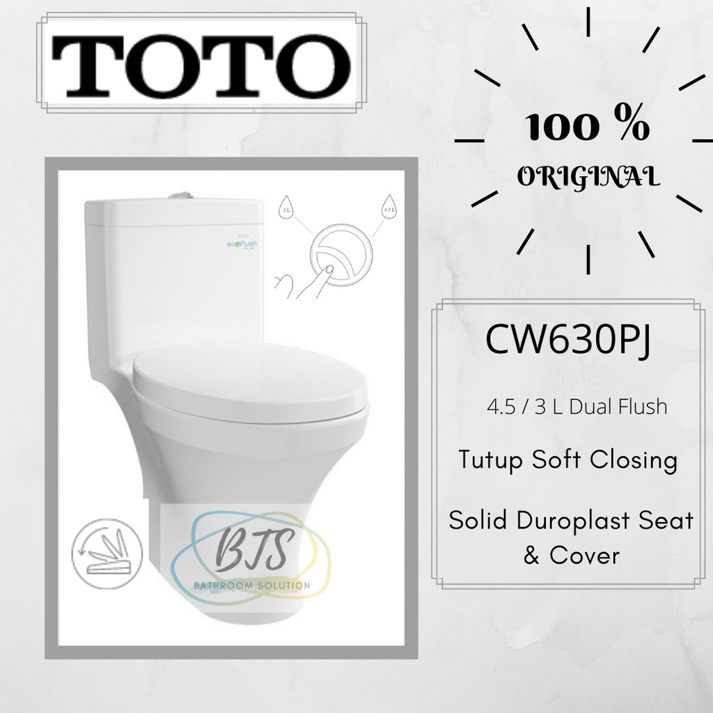 Closet duduk TOTO/kloset duduk TOTO CW630PJW / CW630 PJW/F / CW 630PJW
