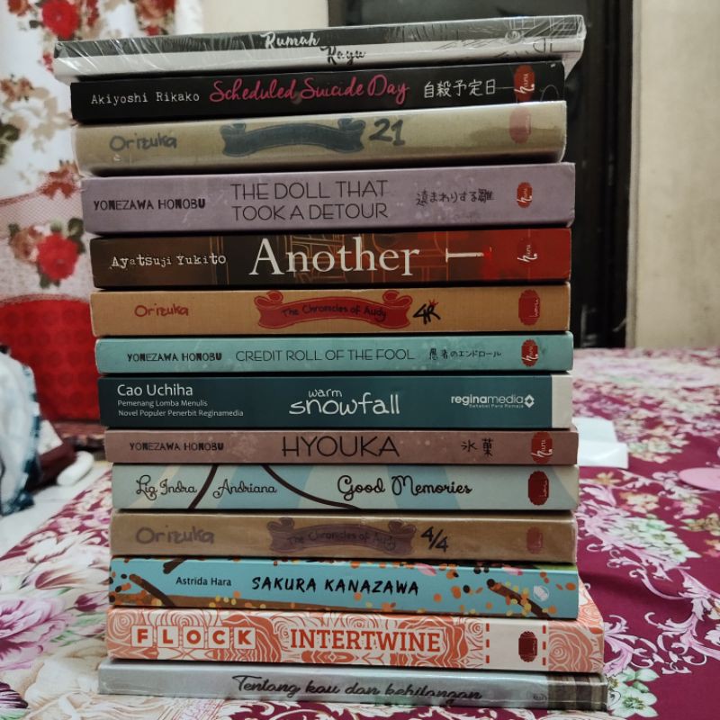 Novel preloved J-lit penerbit haru terjemahan jepang korea by akiyoshi ayatsuji minato yonezawa