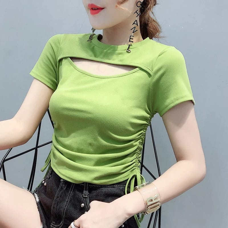 BEFAST - ZEC OOTD Wanita Kaos AZELA / Yoguma Shirt / Kaos Model Korean / Kaos Kekinian / Kaos Terbar / Koas Terlaris