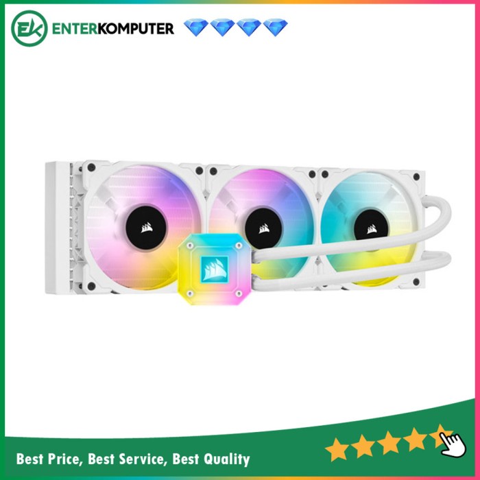 Corsair iCUE H150i Elite Capellix White Water Cooler