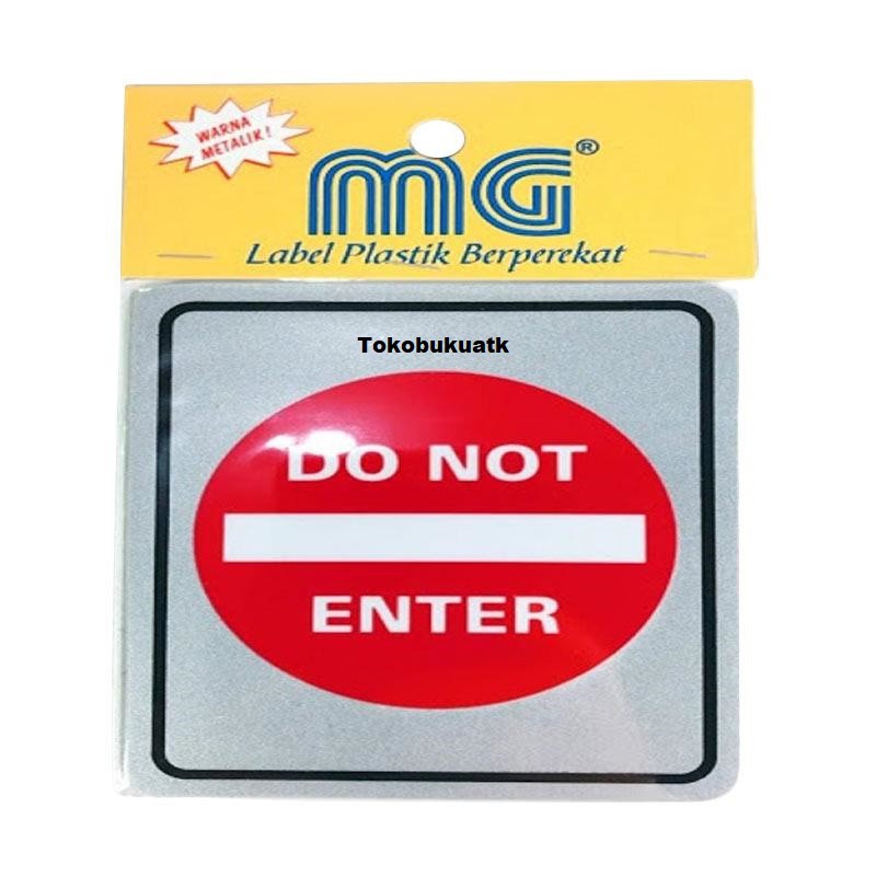 

Sticker tulisan DO NOT ENTER