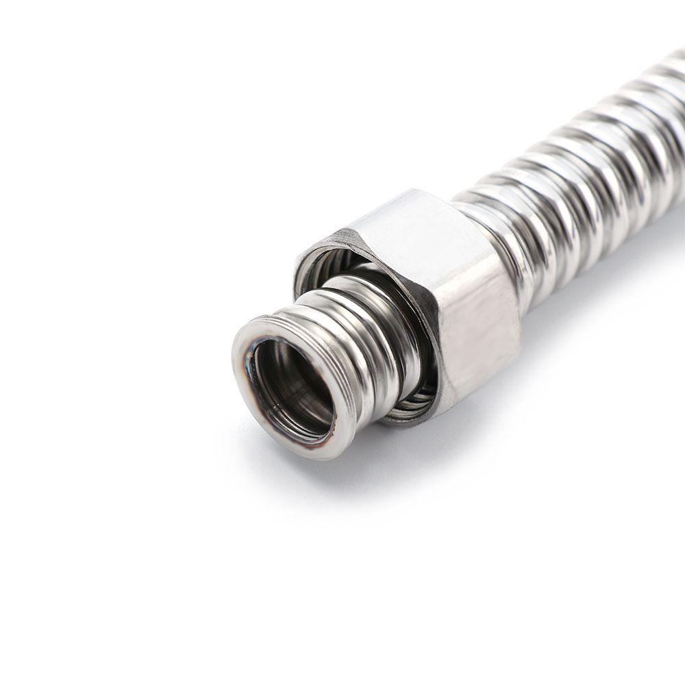 Nanas G1/2 &quot;Pipa Bergelombang Bermanfaat Stainless Steel Extendable Awet Selang Tabung