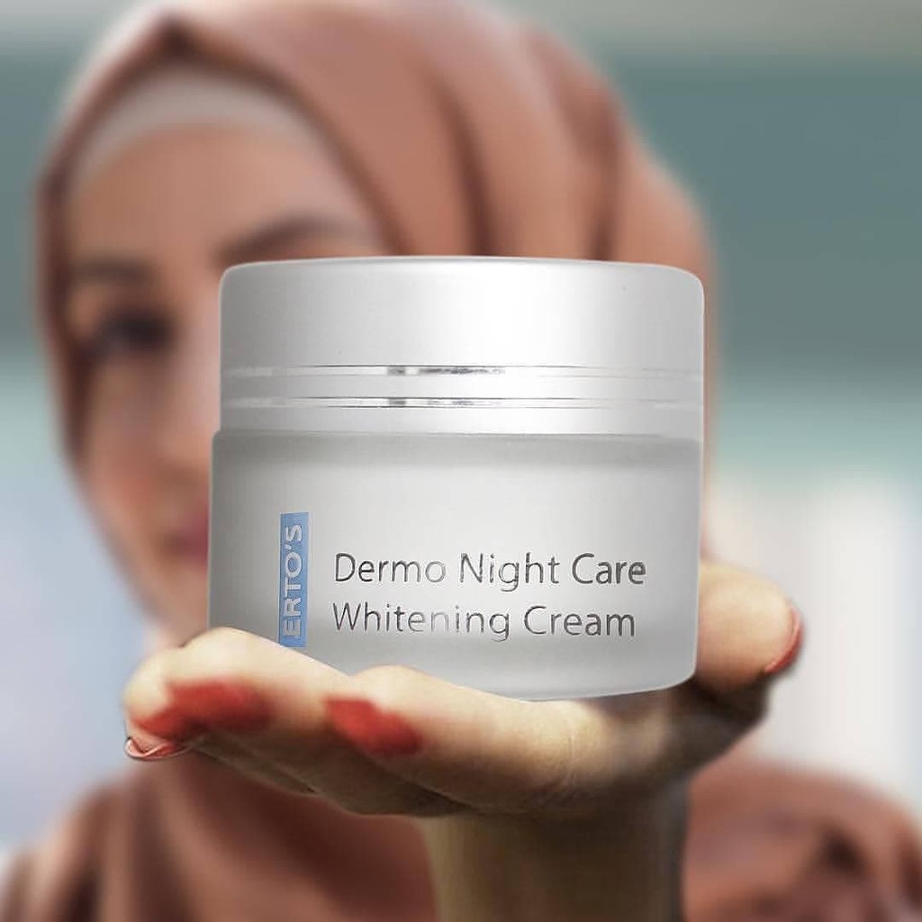 [COD] Krim Malam Pemutih Wajah dengan Whitening Agent Mencerahkan &amp; Melembabkan Kulit Wajah Secara Merata - Dermo Night Care Whitening Cream ORIGINAL BPOM