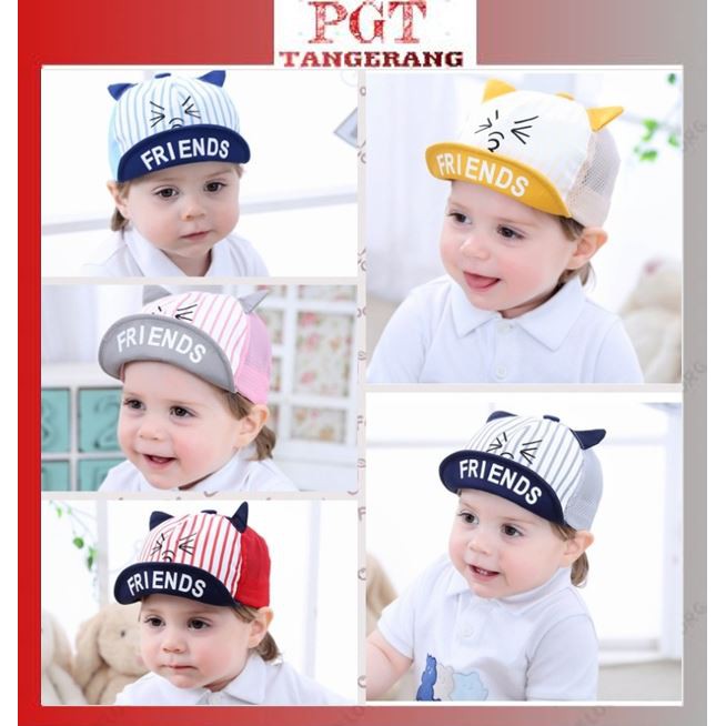 PGT - Topi Bayi Motif Friends Topi Anak Topi Baseball