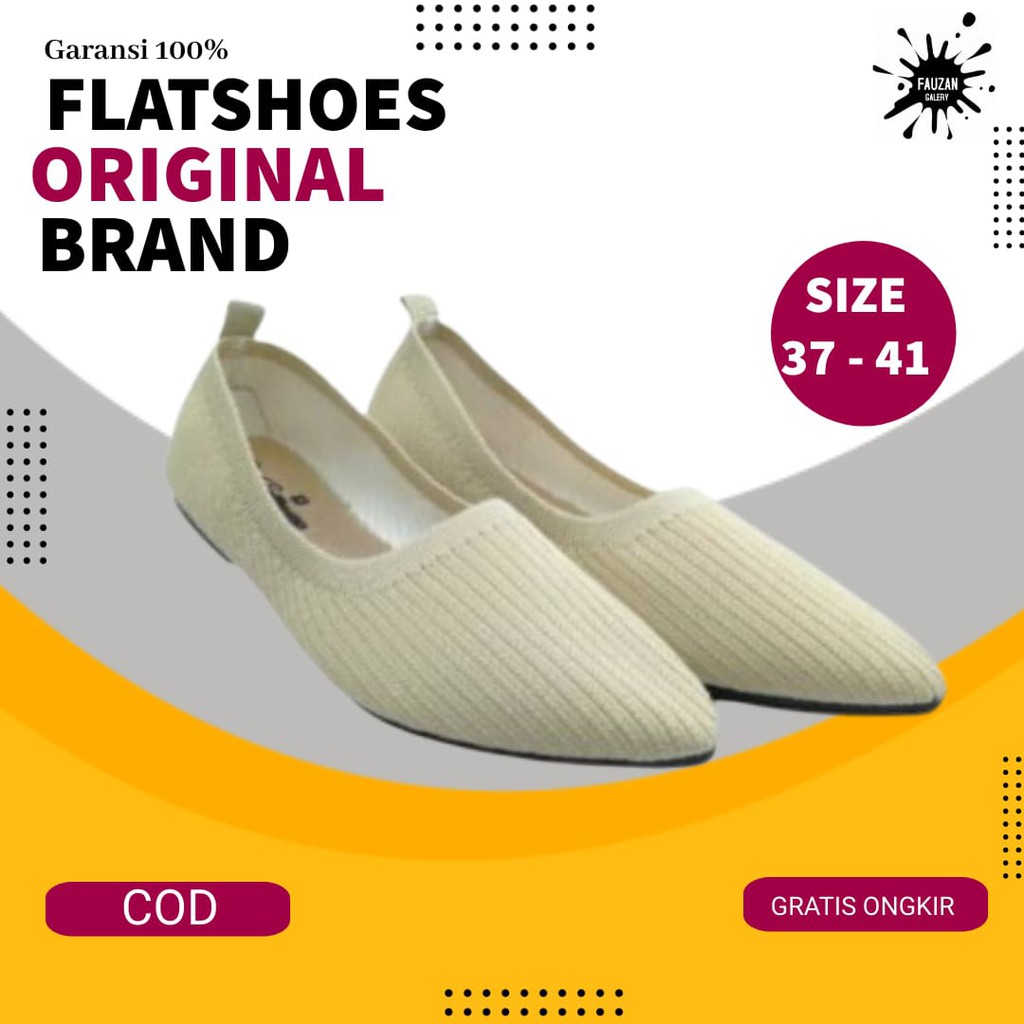 Sepatu Lepes Flats Shoes Pansus Flatshoes Rajut Import Wanita Spatu Lepes Flat Shoes Karet Balet Raj