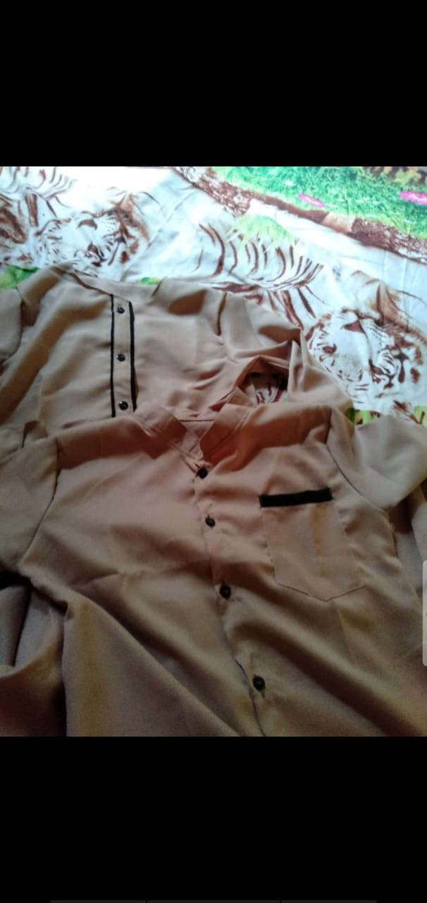 Gamis Couple Murah - Gamis Couple Mewah Tapi Kalem - Kirana Couple Ori Najwa Warna Navy Serie