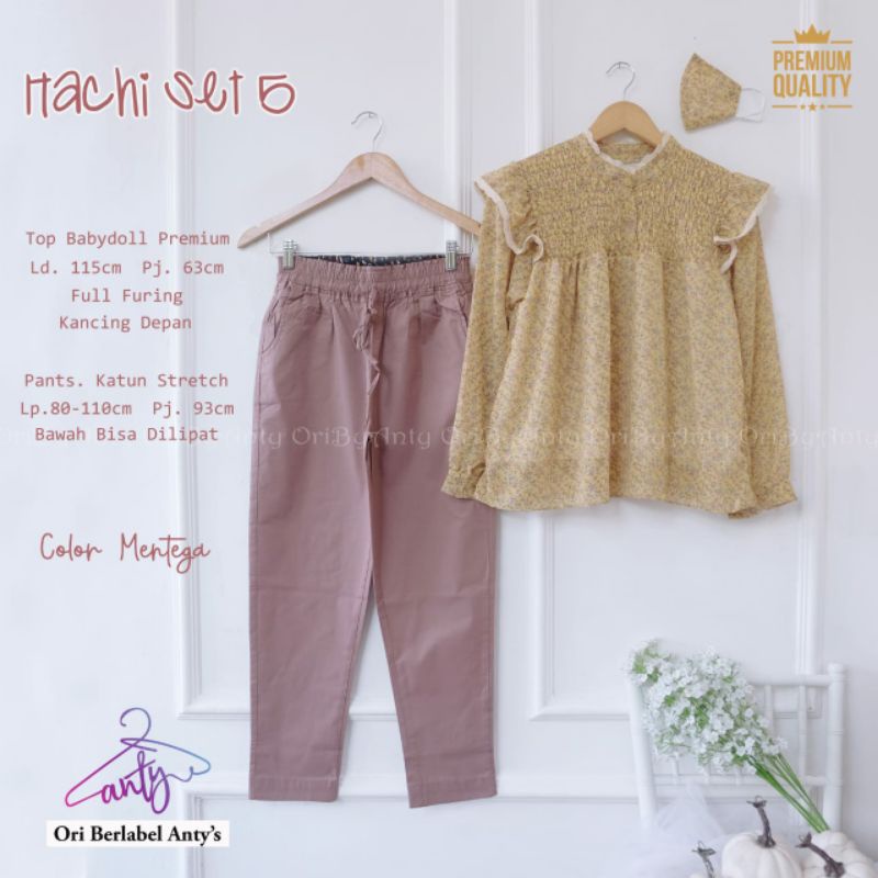 Hachi set setelan wanita bahan premium by antys