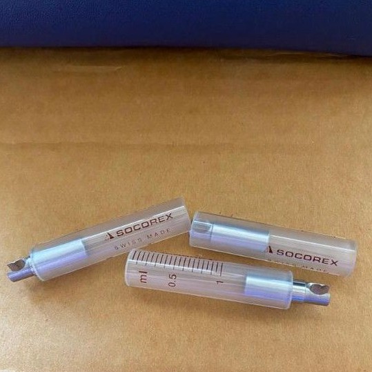 Tabung kaca socorex 1ml + piston