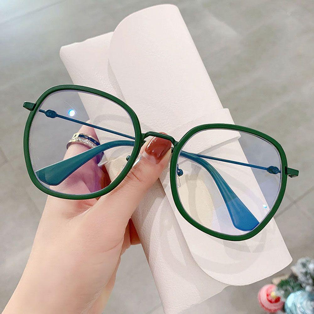 Mxbeauty Tidak Teratur Spectacles Kacamata Baca Lensa Bening Kacamata Wanita Anti Cahaya Biru Pria Eyeglasses Optical Glasses