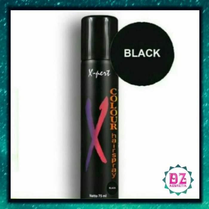hair spray color non permanen expert black 75 ml