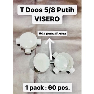 T dus 5/8 dengan baut (putih) HARGA GROSIR