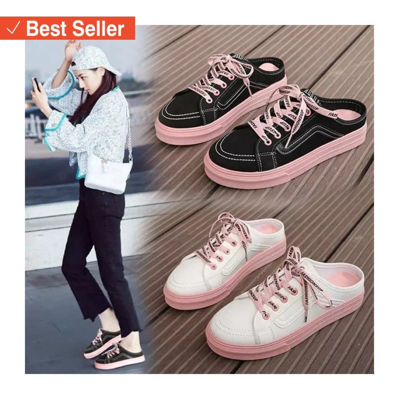 TmO - 8.8 Sale Sepatu sandal pria dan wanita fashion bakpow cacing/sepatu sneakers tali bakpow slip on trendy dan casual bisa cod termurah kekinian bisa cod size 37-40