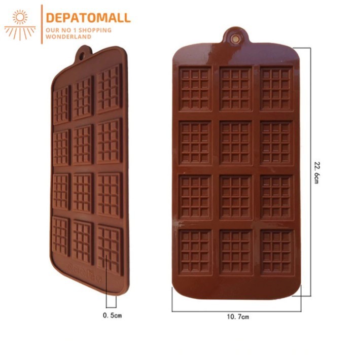 BUY 1 GET 1 Cetakan Coklat Es Batu Ice Cube Tray Mold - Chocolate Bar