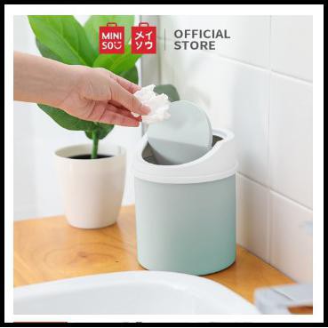 Jual Miniso Tong Sampah Meja Kecil Mini Waste Bin Trash Bin Can Desktop