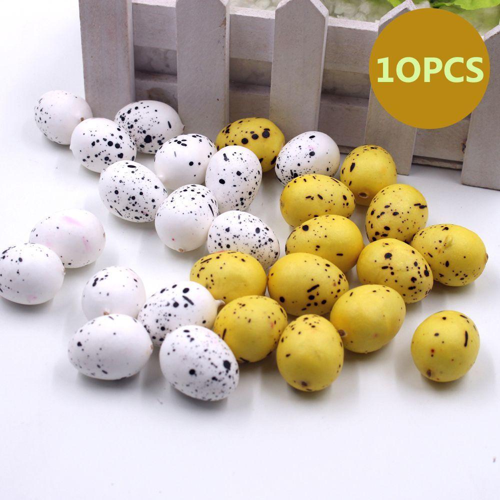 QUINTON Telur Puyuh 10pcs/ lot Simulasi Bubble DIY Dekorasi Rumah Hadiah Paskah